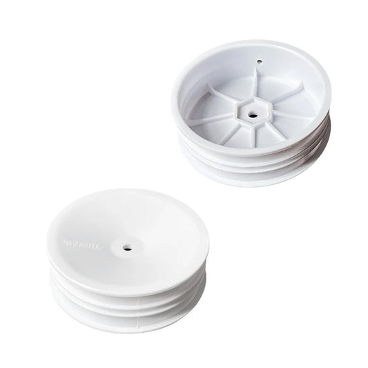 ABM40003 Front Wheel for 1/10th Off Road 2wd Slim -White (10 pcs)