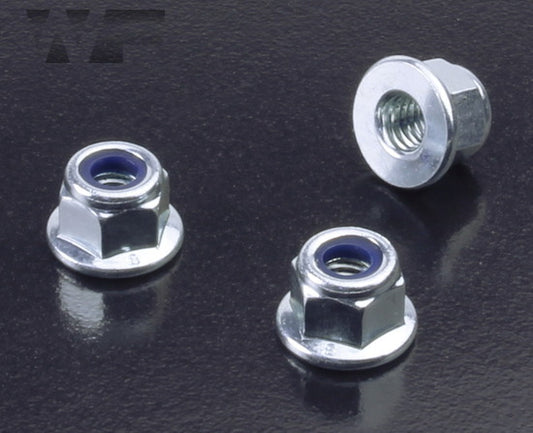 M3 Nyloc Flanged nuts (10)