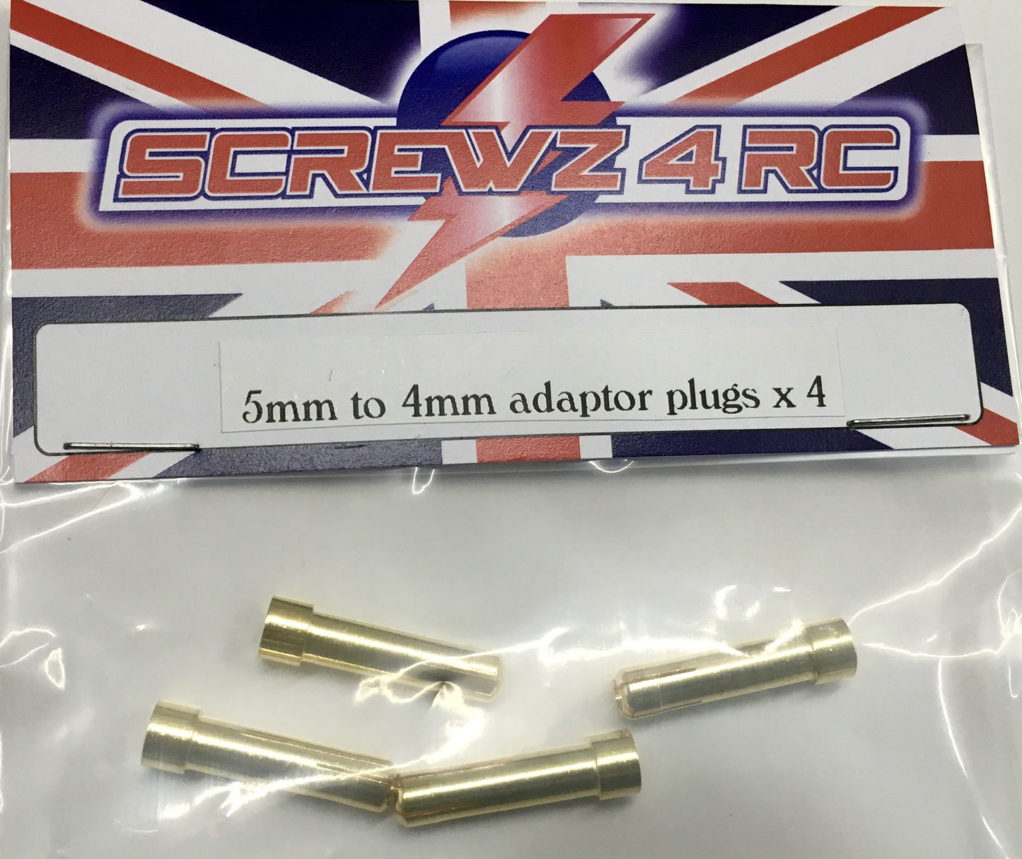 5mm - 4mm adaptor plugs x 6