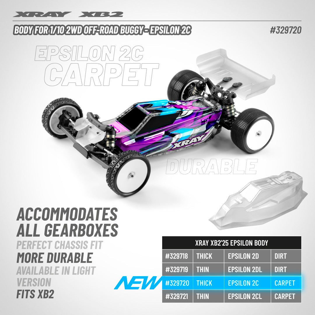 XRAY BODY FOR 1/10 2WD OFF-ROAD BUGGY - EPSILON 2C